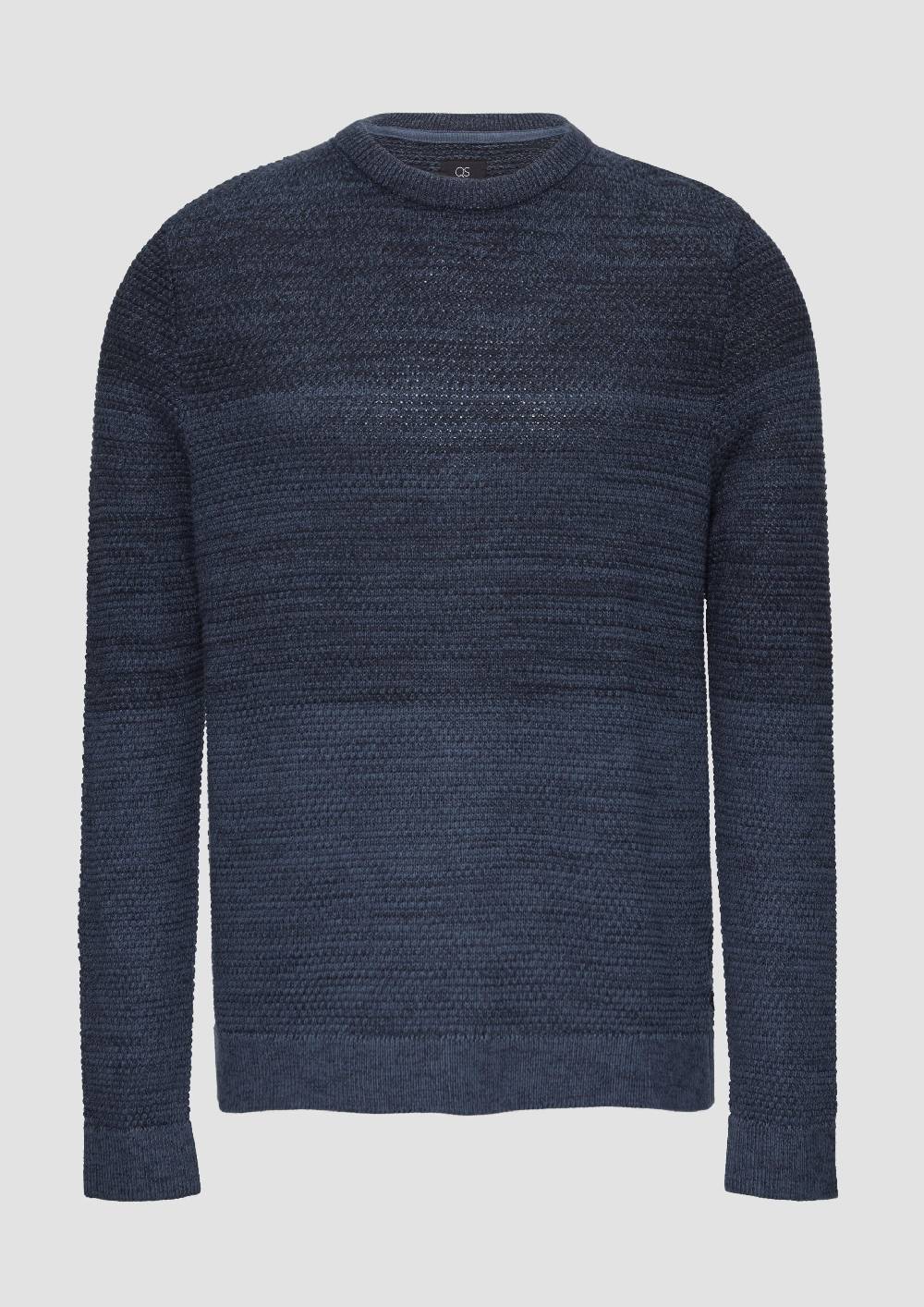 s.Oliver Strickpullover in melierter Streifenoptik Vierteljährliche Förderung