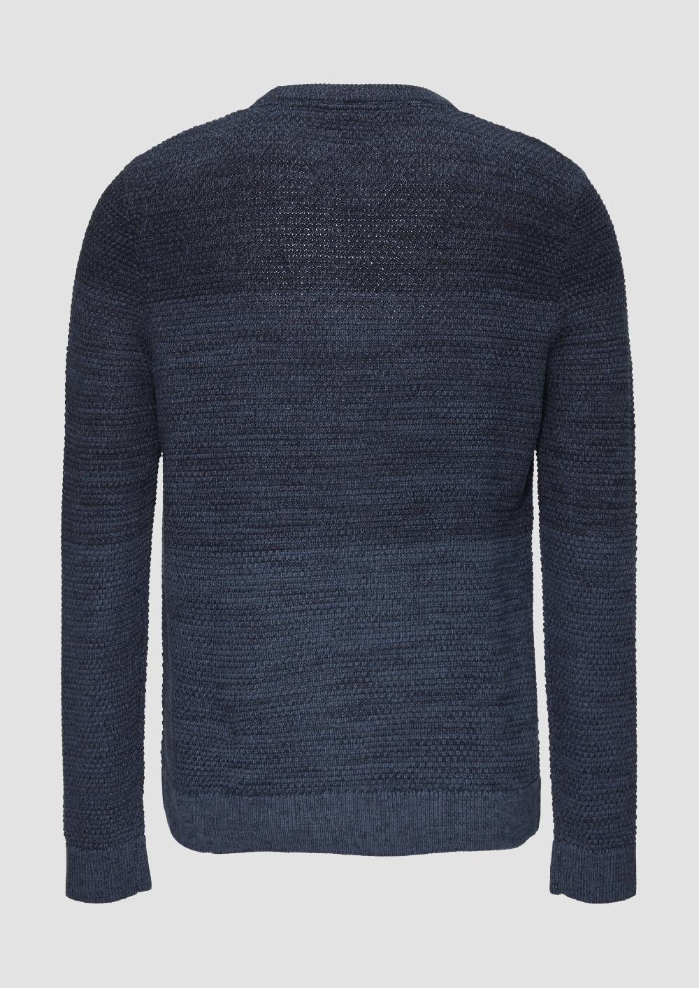s.Oliver Strickpullover in melierter Streifenoptik Vierteljährliche Förderung