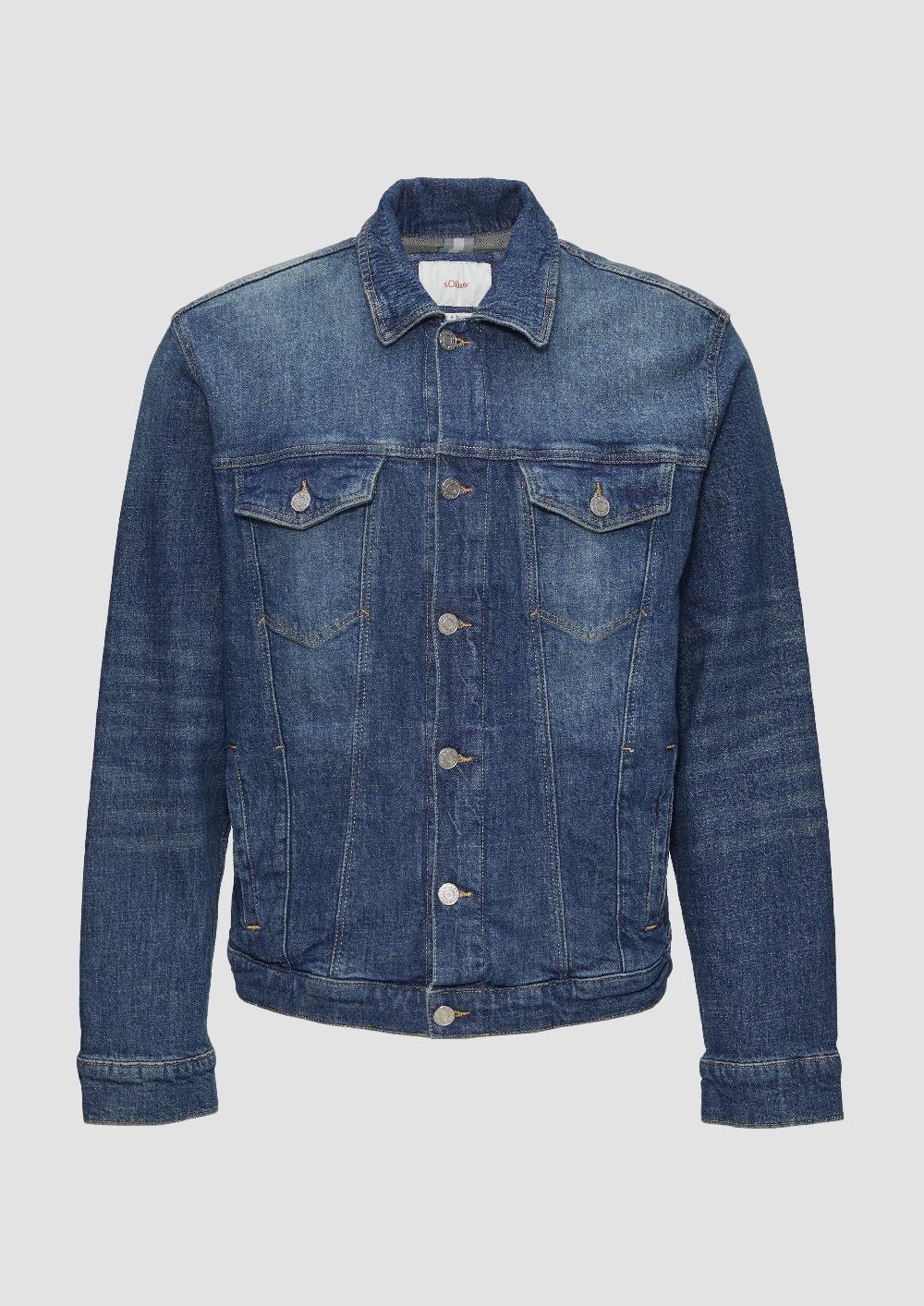 s.Oliver Jeansjacke aus Baumwollstretch Clearance-Verkauf