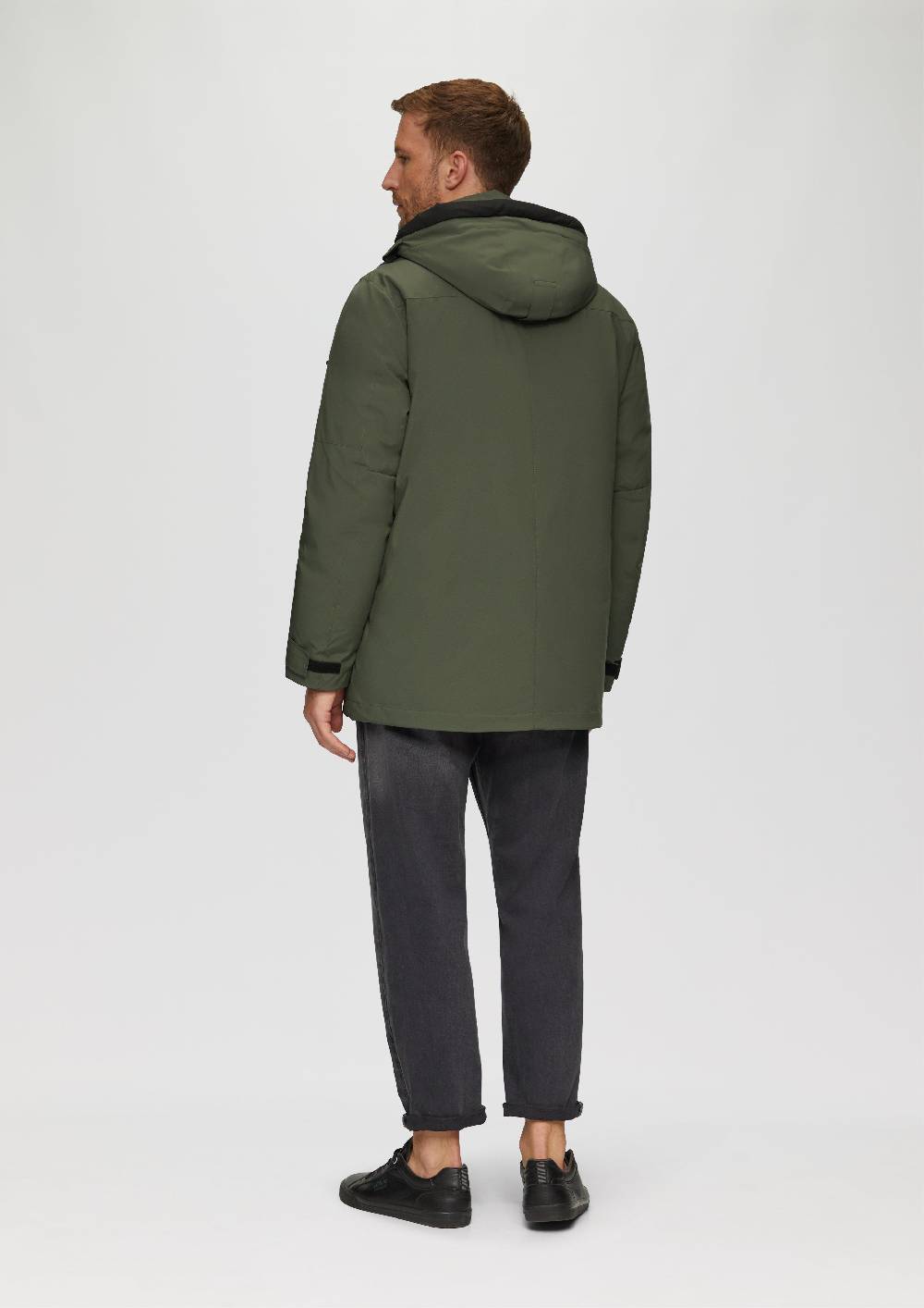 s.Oliver Wasserabweisender Parka mit abnehmbarer Kapuze und weichem Griff Kostenloser Versand international