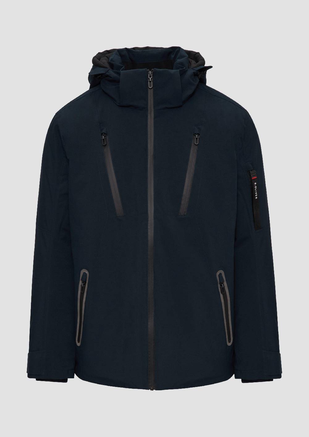 s.Oliver Wasserabweisende Jacke mit Kapuze und Zip-Details Begrenzt auf 3 Tage