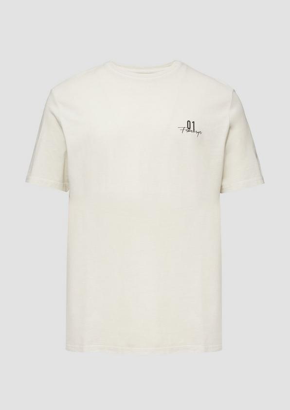 s.Oliver Gewaschenes T-Shirt mit Front- und Rückenprint Black Friday Preise