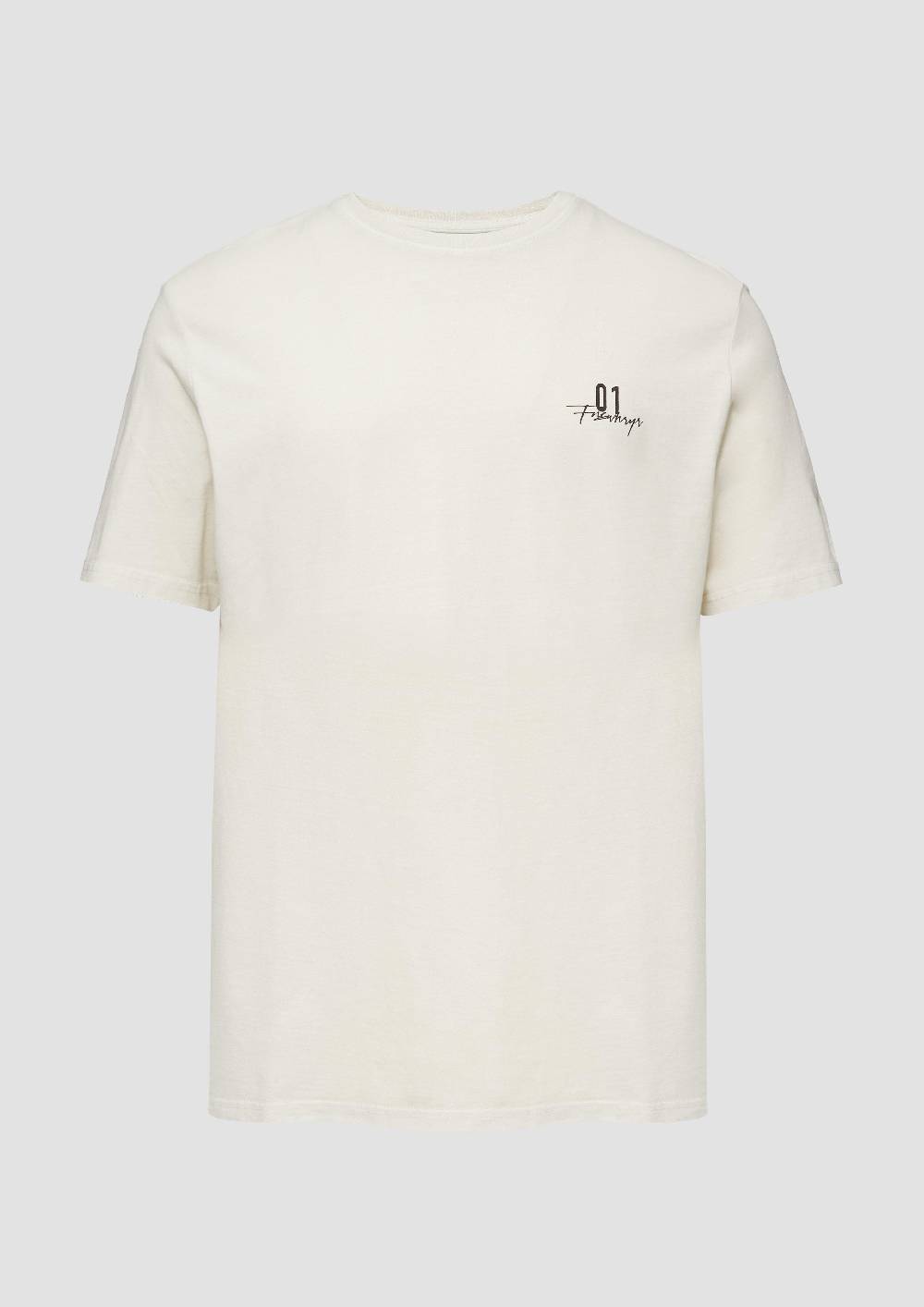 s.Oliver Gewaschenes T-Shirt mit Front- und Rückenprint Black Friday Preise