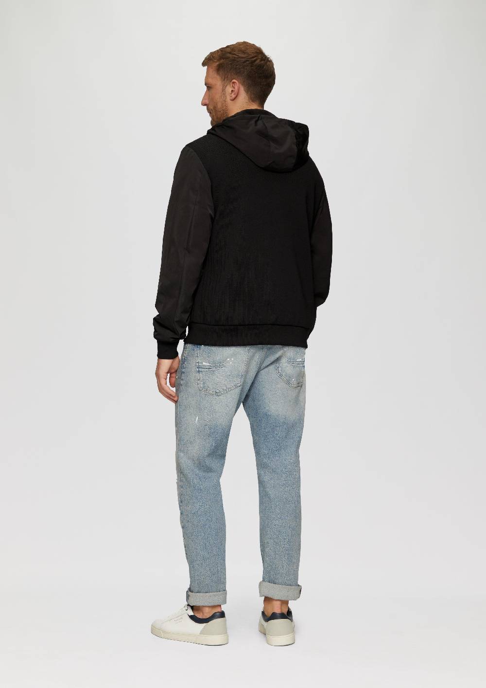 s.Oliver Jacke mit innovativem Materialmix und Kapuze Im Verkauf