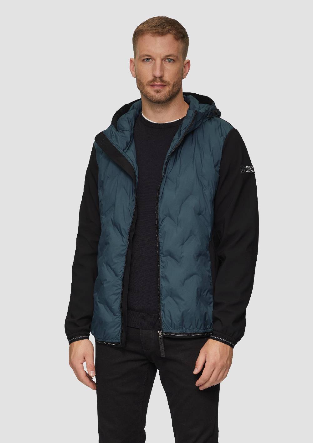 s.Oliver Leichte Steppjacke im Fabricmix Outlet
