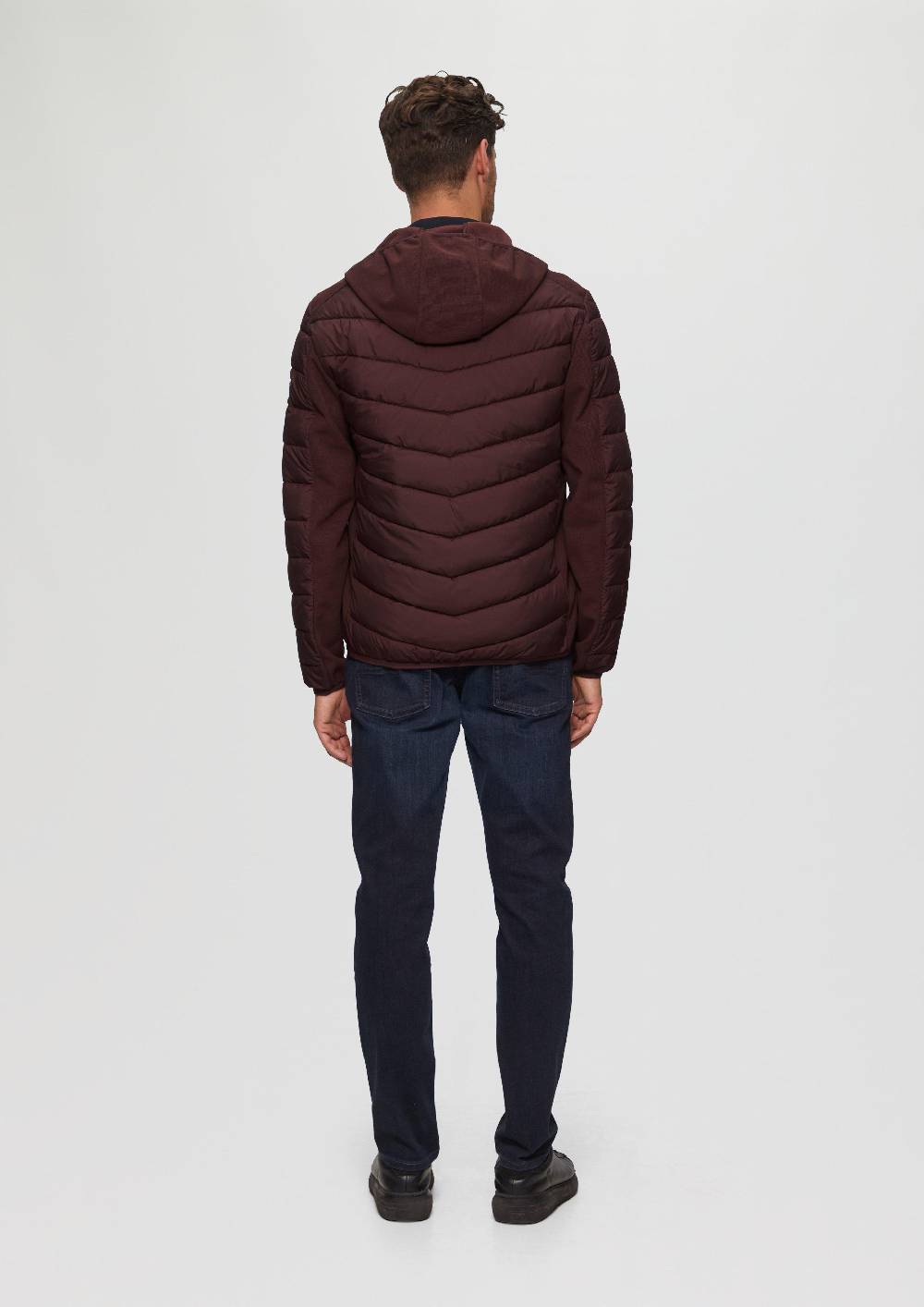 s.Oliver Pufferjacke im Fabricmix mit Kontrast-Details Auslauf