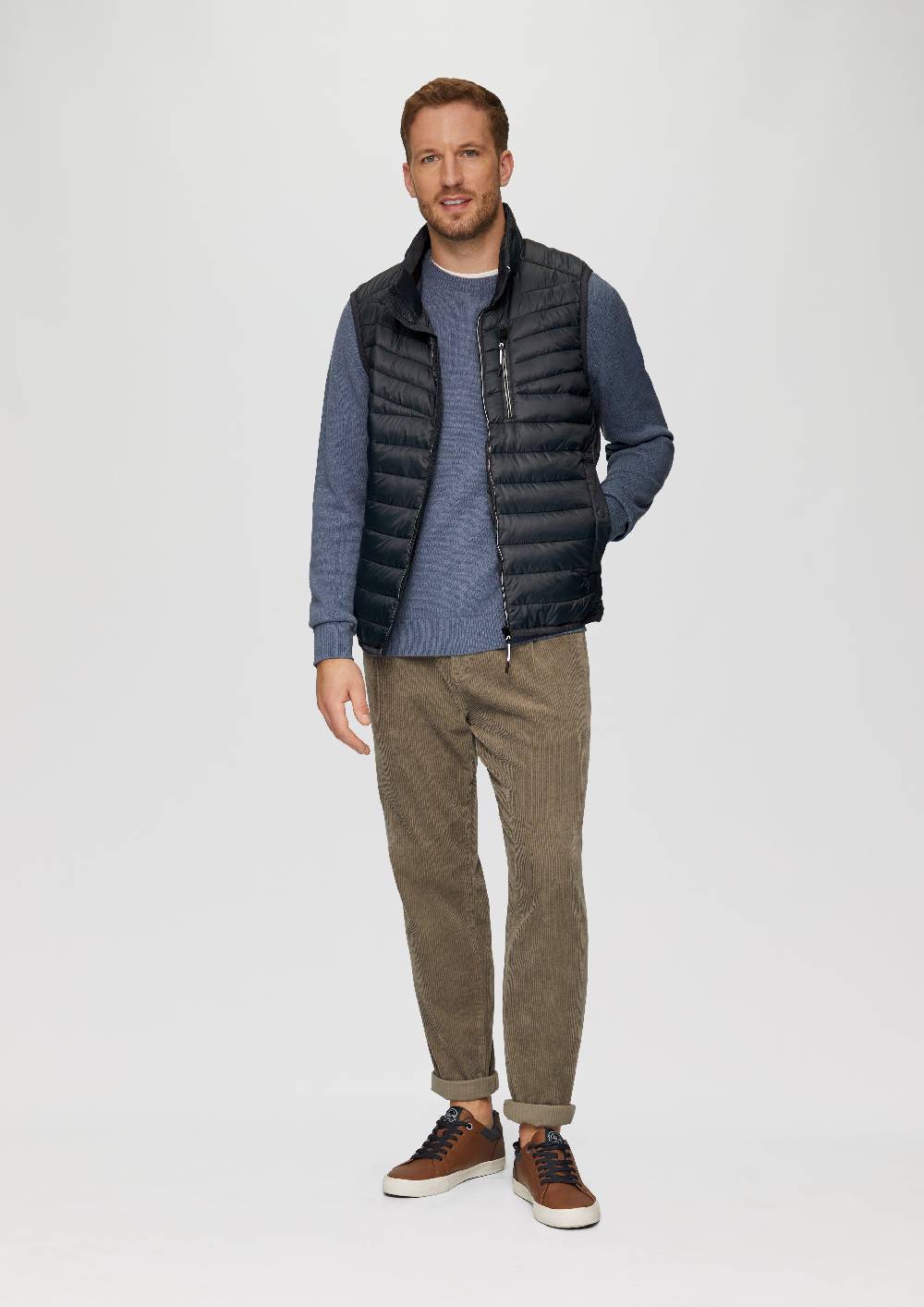 s.Oliver Leicht wattierte Steppweste aus recyceltem Polyester Angebote