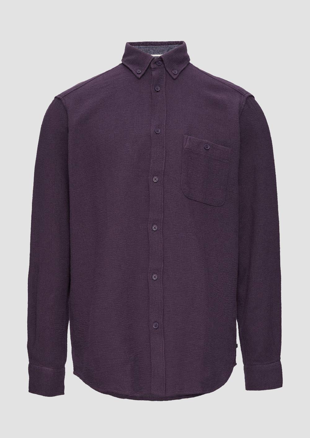 s.Oliver Regular Fit: Button-down-Hemd aus Strukturware Rabatt