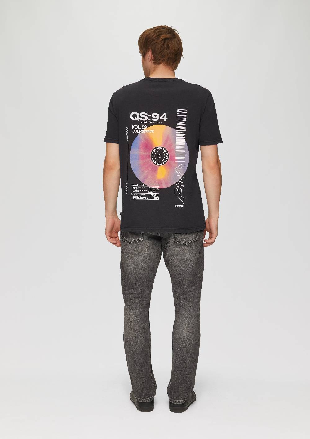 s.Oliver Gewaschenes T-Shirt mit Front- und Rückenprint Günstig kaufen