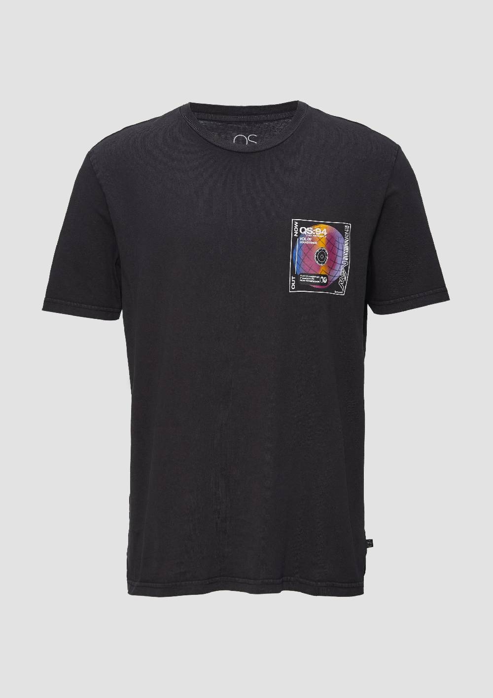 s.Oliver Gewaschenes T-Shirt mit Front- und Rückenprint Günstig kaufen