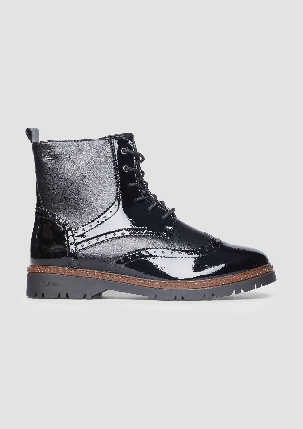 s.Oliver Stiefel mit Schnürung und Reißverschluss Lagerräumung