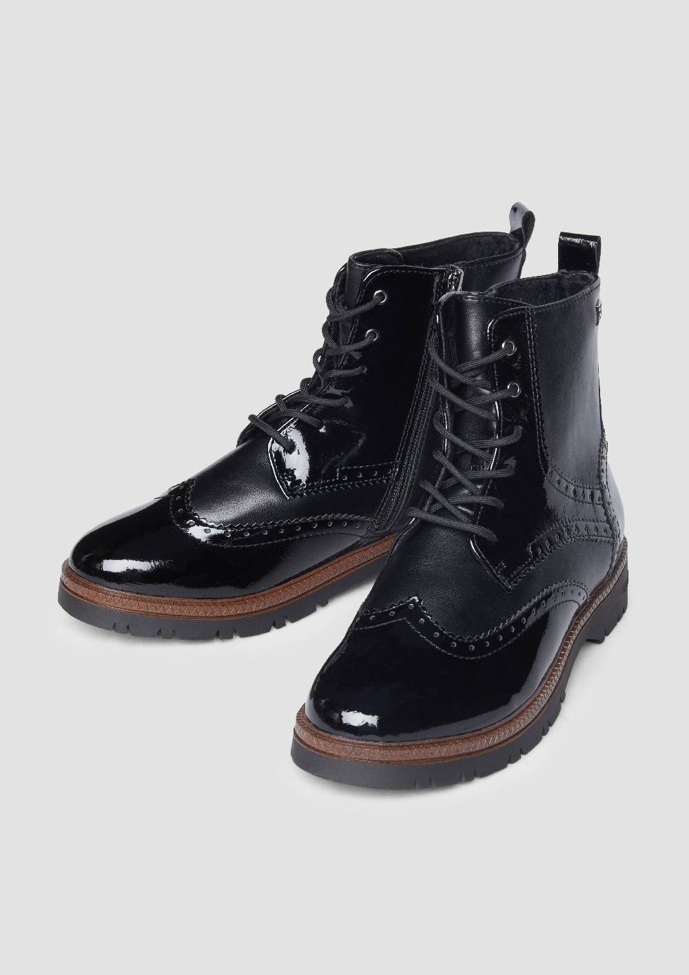 s.Oliver Stiefel mit Schnürung und Reißverschluss Lagerräumung