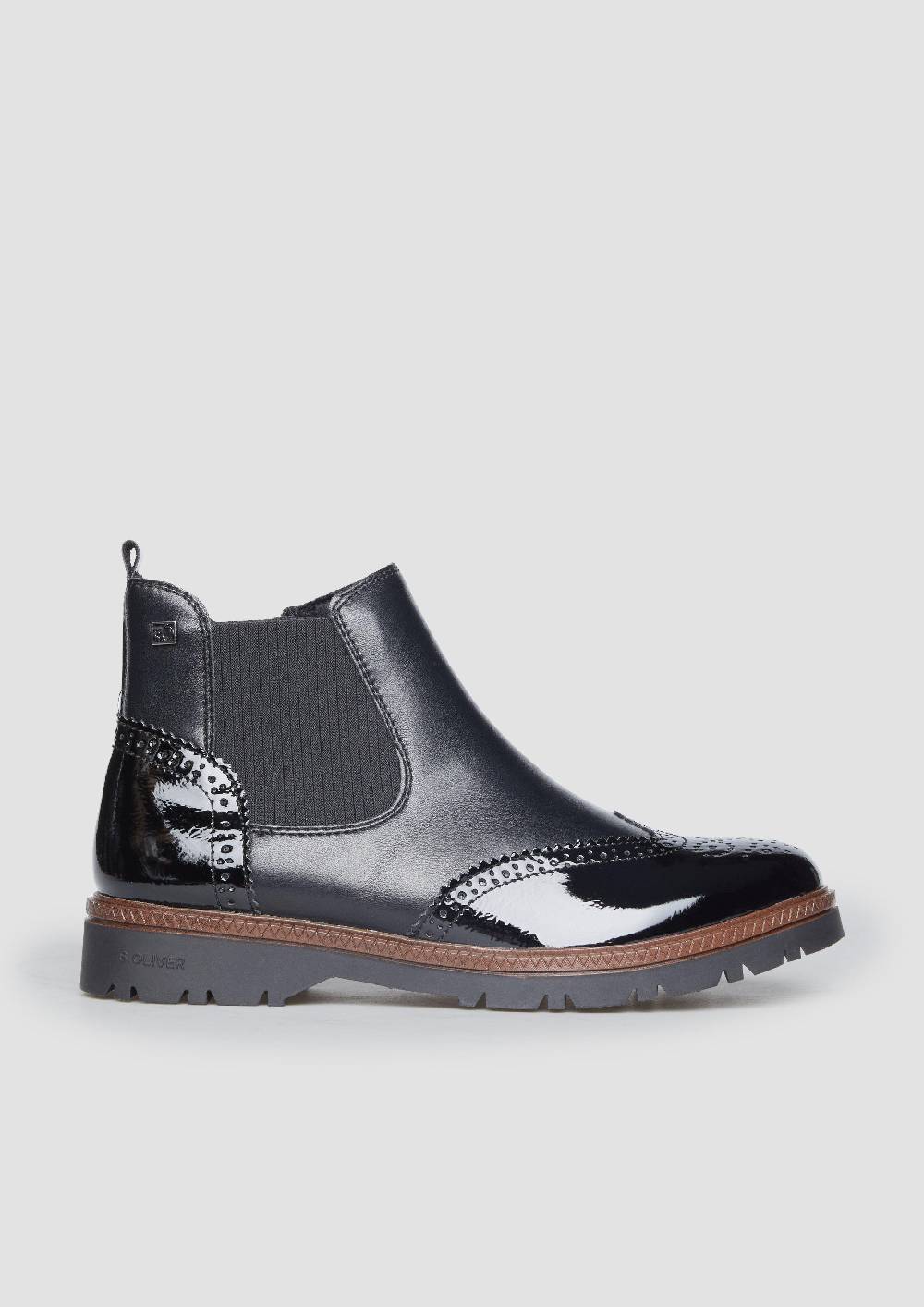 s.Oliver Chelsea Boots in Leder-Optik Super Sparpreis