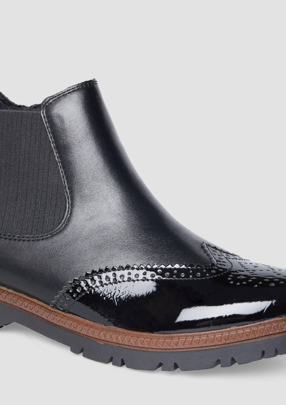 s.Oliver Chelsea Boots in Leder-Optik Super Sparpreis