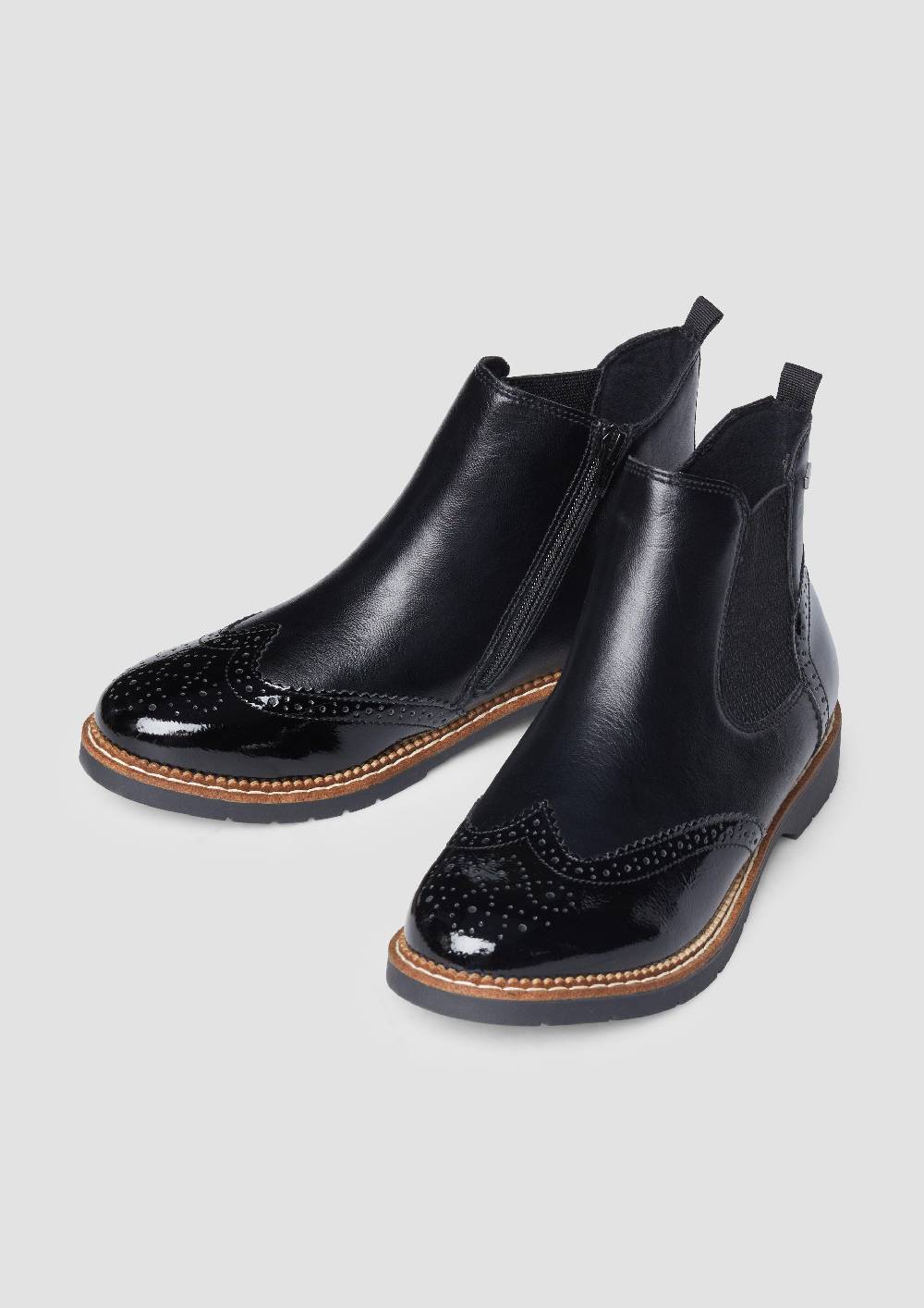 s.Oliver Chelsea-Boots aus Kunstleder Kostenlose Rückgabe