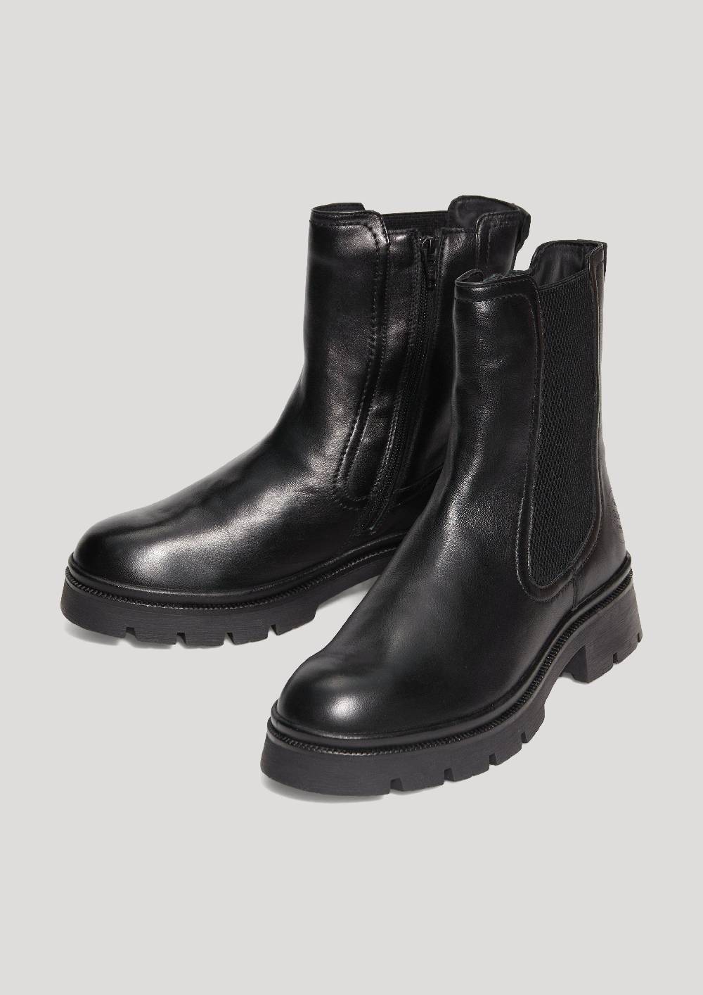 s.Oliver Chelsea Boots aus Schafsleder Nur für heute