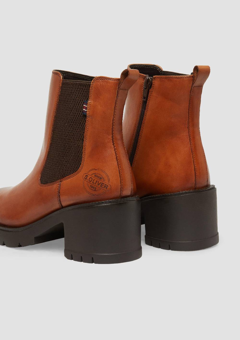 s.Oliver Chelsea-Boots aus Leder 50% Rabatt mit kostenlosem Versand
