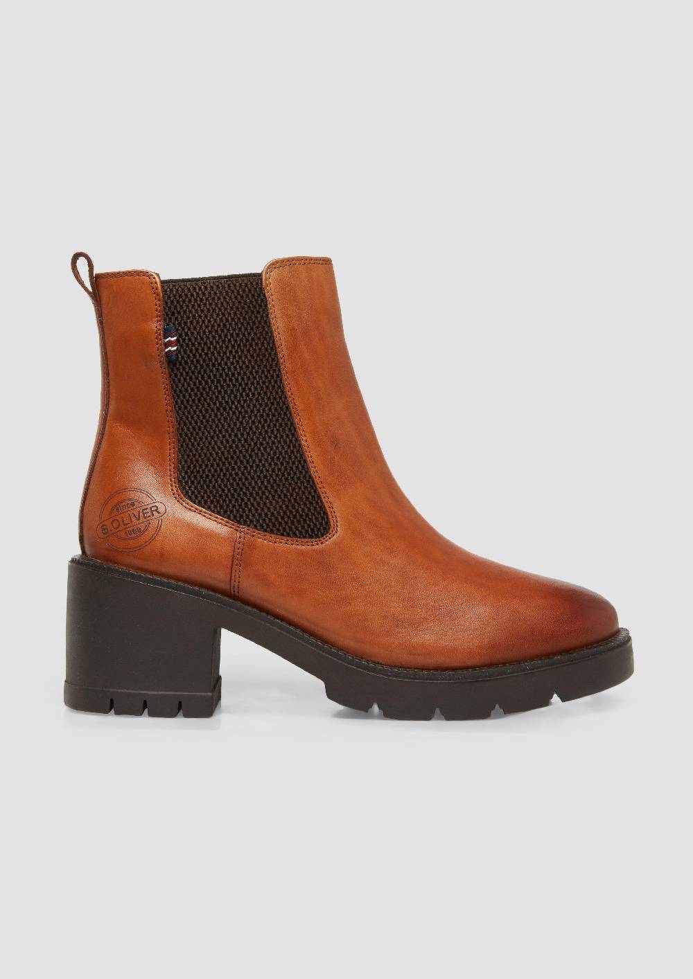 s.Oliver Chelsea-Boots aus Leder 50% Rabatt mit kostenlosem Versand