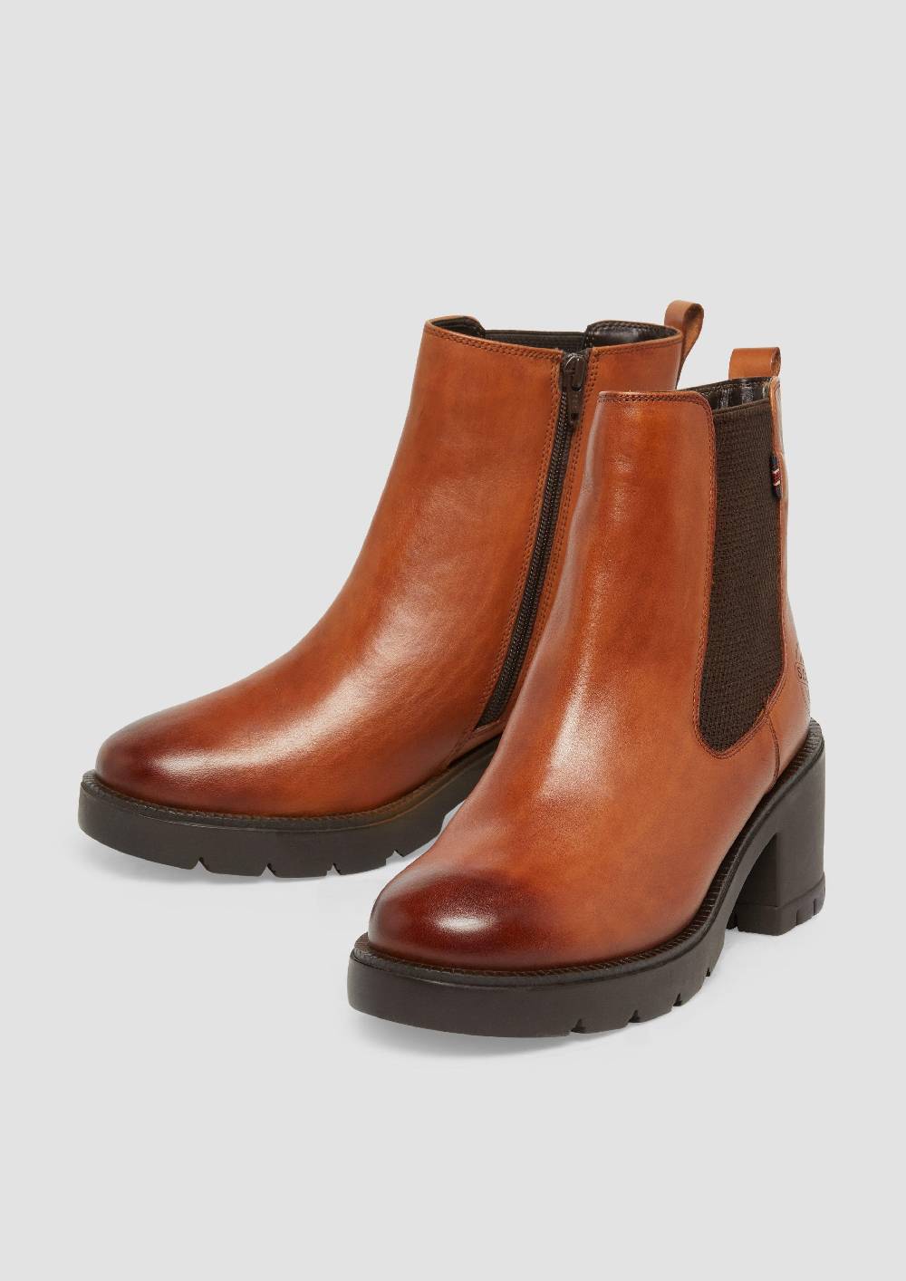 s.Oliver Chelsea-Boots aus Leder 50% Rabatt mit kostenlosem Versand