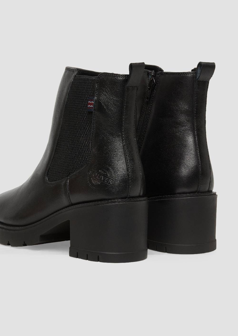 s.Oliver Chelsea-Boots aus Leder Clearance-Verkauf