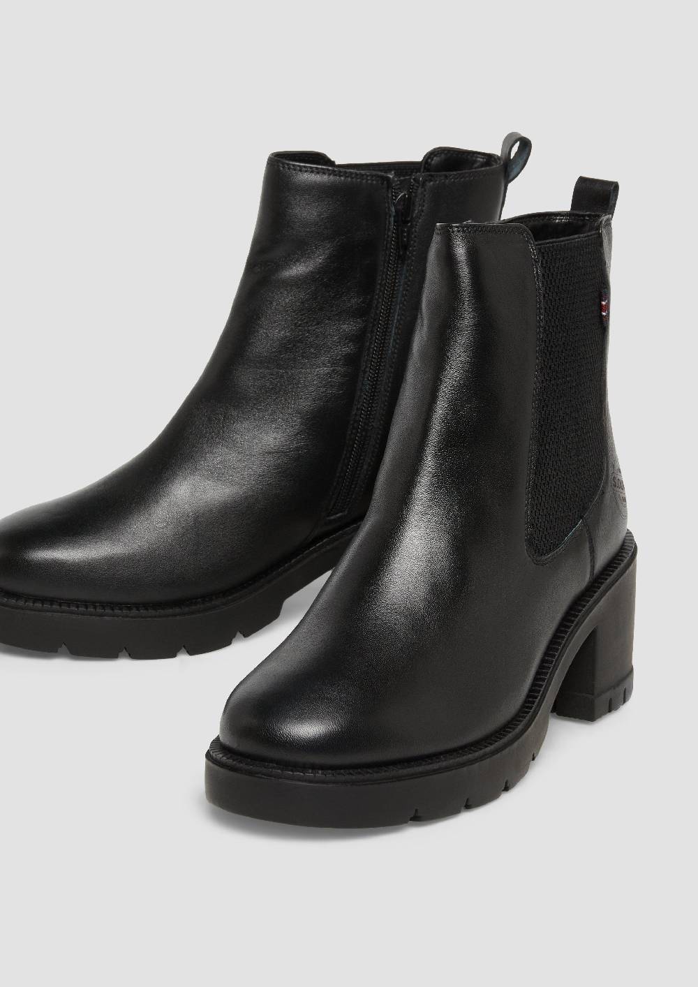 s.Oliver Chelsea-Boots aus Leder Clearance-Verkauf