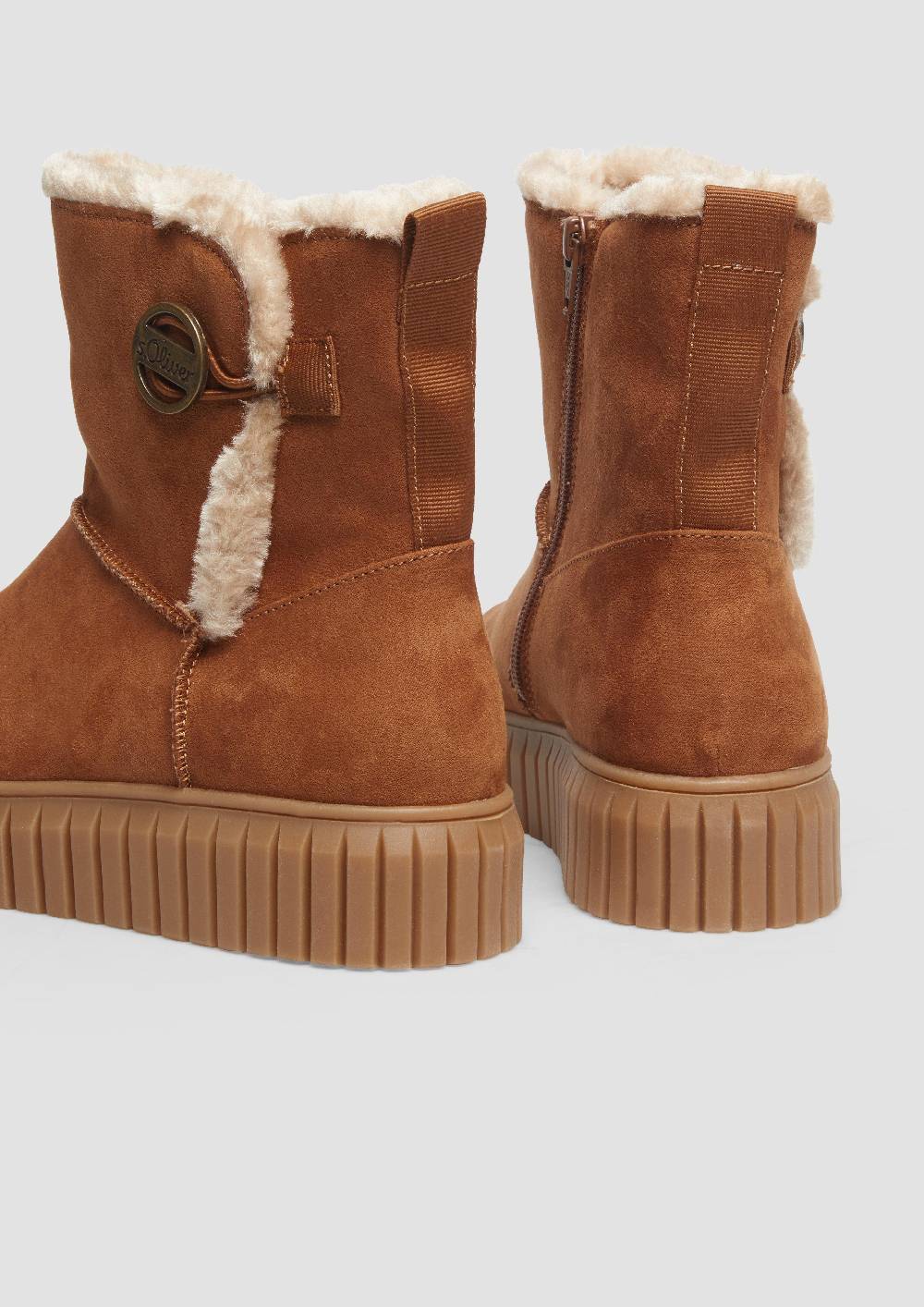 s.Oliver Gefütterte Boots mit Plateausohle zollfrei