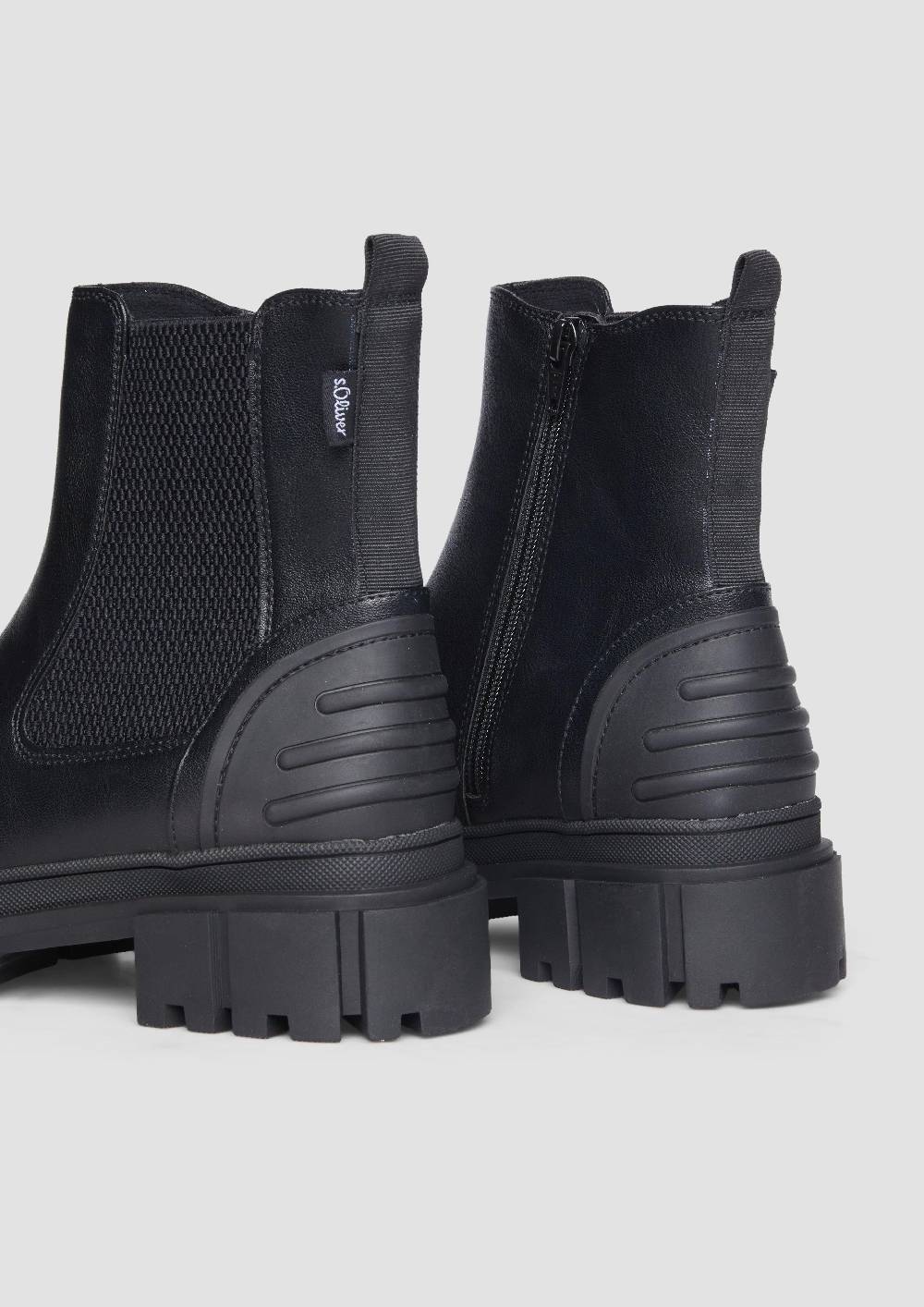 s.Oliver Chelsea Boots mit Kontrast-Detail Rabatte dieses Monats