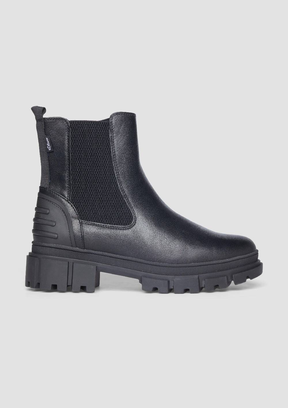 s.Oliver Chelsea Boots mit Kontrast-Detail Rabatte dieses Monats