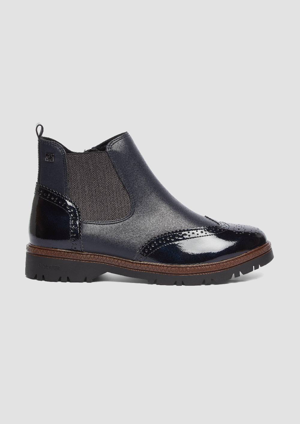 s.Oliver Chelsea Boots in Leder-Optik Fabrikverkauf