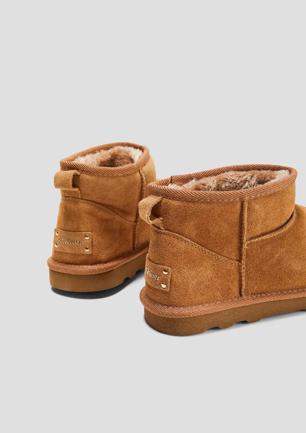s.Oliver Flache Stiefel aus Leder Fabrik Onlineshop