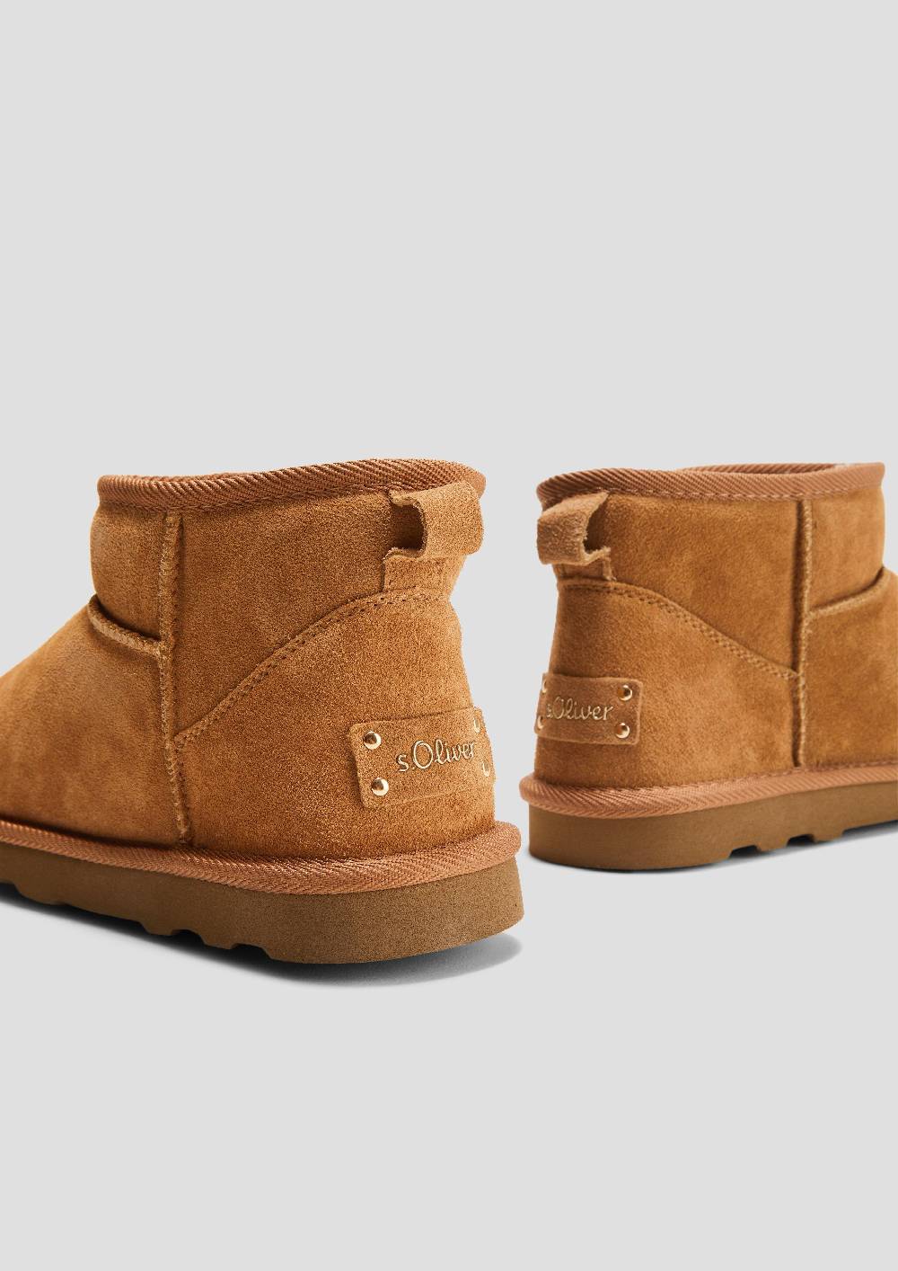 s.Oliver Flache Stiefel aus Leder Fabrik Onlineshop
