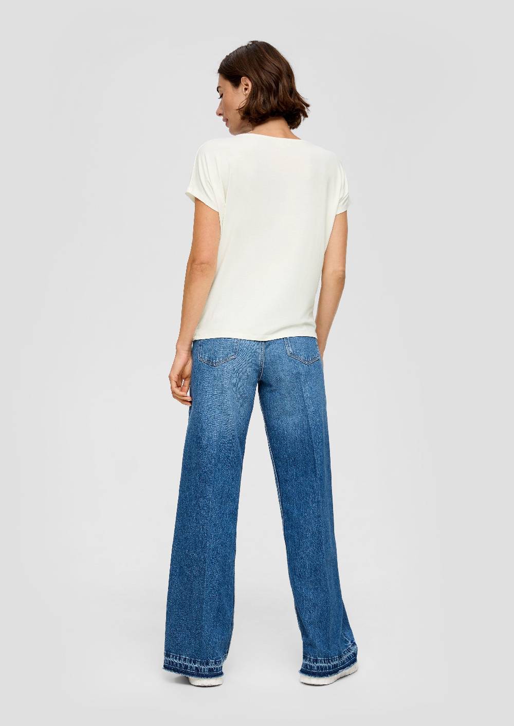 s.Oliver T-Shirt aus Viskosestretch im Relaxed Fit Vatertagsangebot