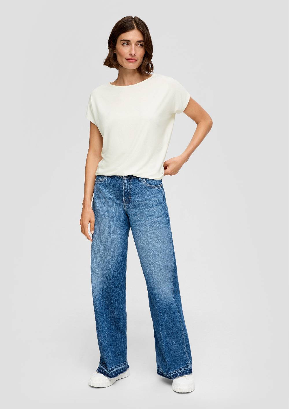 s.Oliver T-Shirt aus Viskosestretch im Relaxed Fit Vatertagsangebot