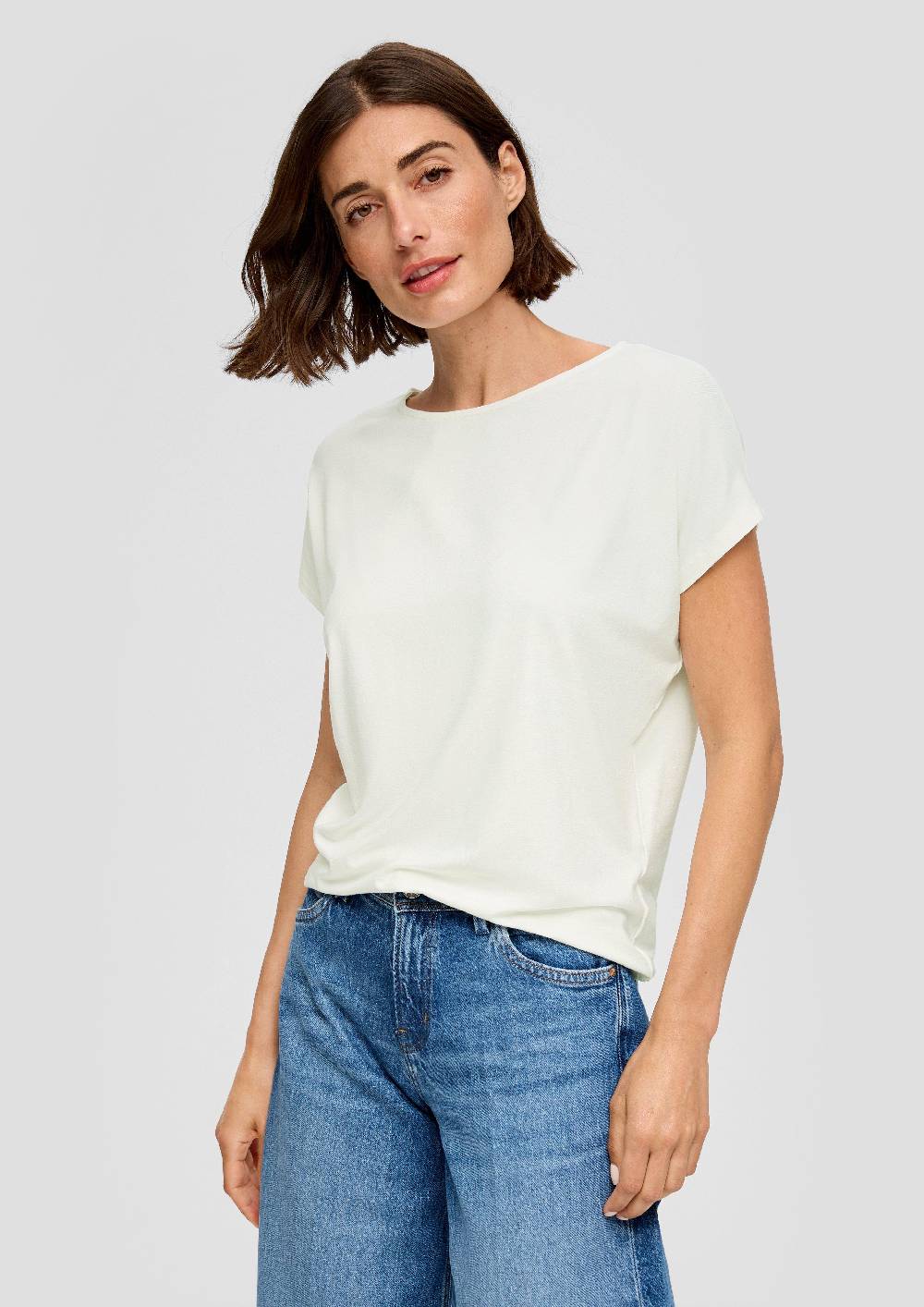 s.Oliver T-Shirt aus Viskosestretch im Relaxed Fit Vatertagsangebot