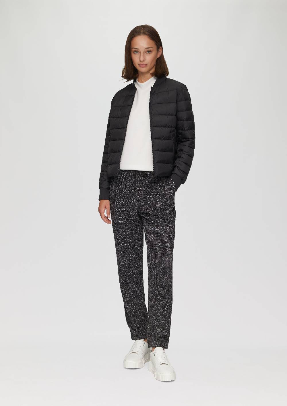 s.Oliver Kurze Steppjacke mit Rippbündchen Lagerräumung