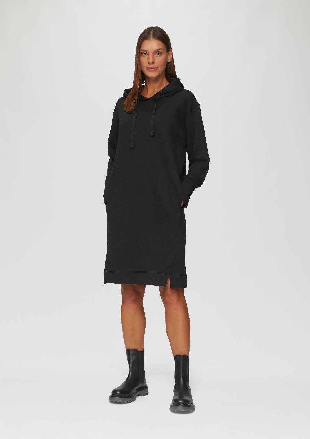 s.Oliver Sweatkleid mit Eingrifftaschen und vorgesetzter Seitennaht Top Angebot
