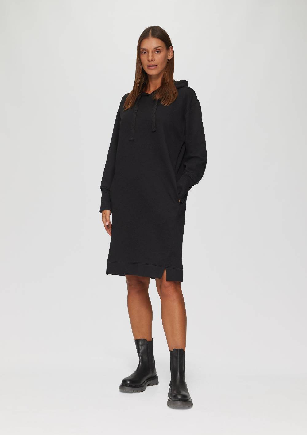 s.Oliver Sweatkleid mit Eingrifftaschen und vorgesetzter Seitennaht Top Angebot
