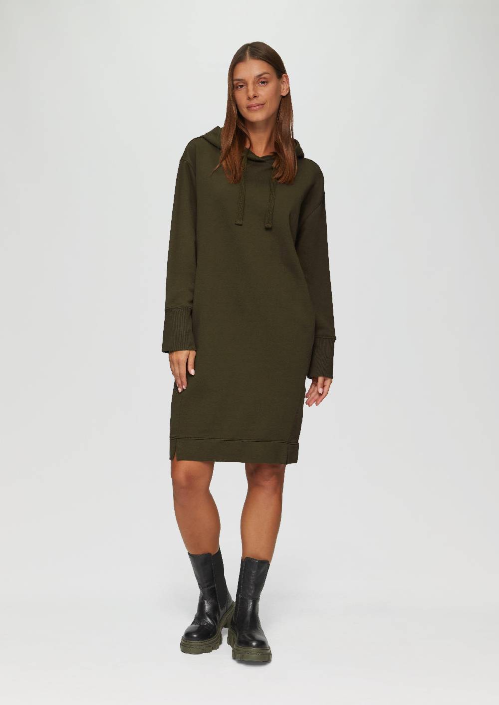 s.Oliver Sweatkleid mit Eingrifftaschen und vorgesetzter Seitennaht Neueste Mode