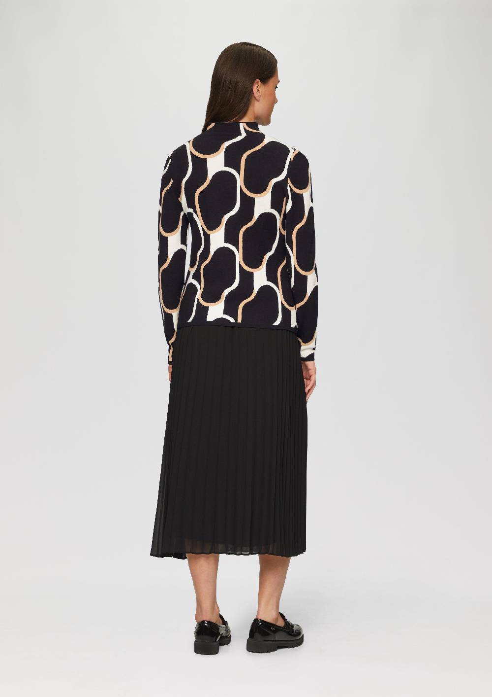 s.Oliver Schmaler Strickpullover mit Jacquard-Muster Exklusive Angebote