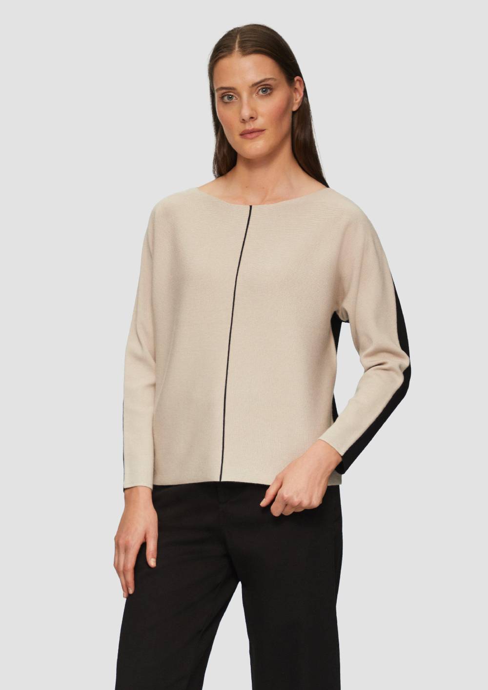 s.Oliver Modischer Strickpullover mit Fledermausärmel Blitzangebot