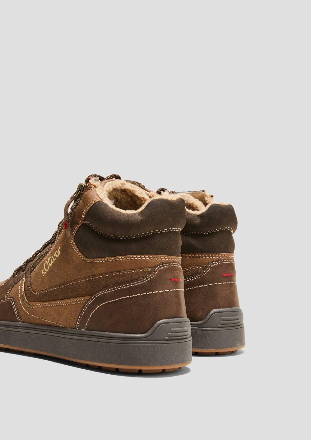 s.Oliver Gefütterte Boots mit Kontrastnähten Tägliche Deals