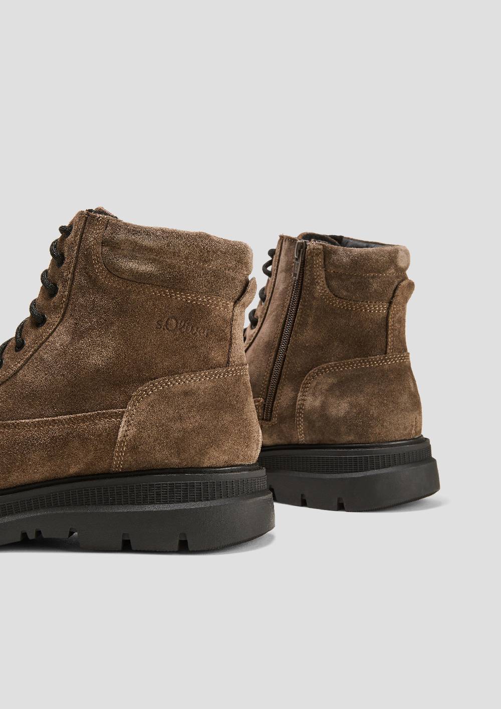 s.Oliver Gefütterte Boots aus Leder Letzte 3 Tage