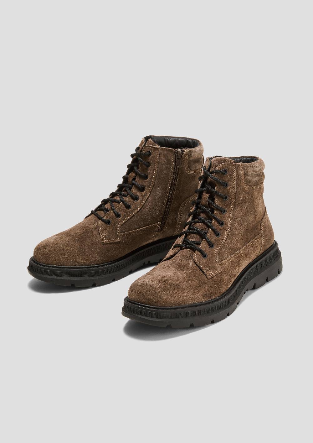 s.Oliver Gefütterte Boots aus Leder Letzte 3 Tage