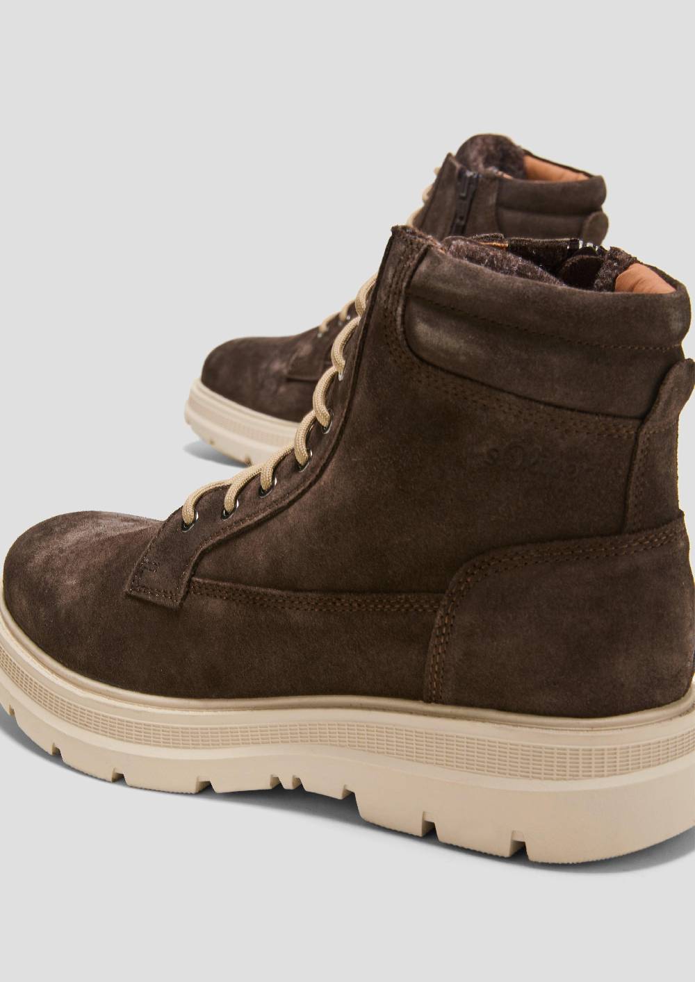 s.Oliver Gefütterte Boots aus Leder Auslauf
