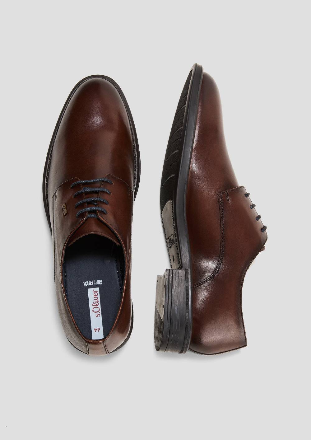 s.Oliver Elegante Schnürer aus Echtleder Verkauf