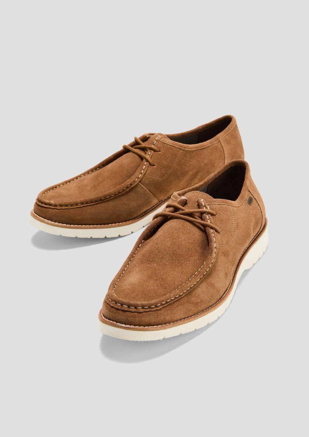 s.Oliver Slipper aus Leder mit Ziernähten Fabrikverkauf