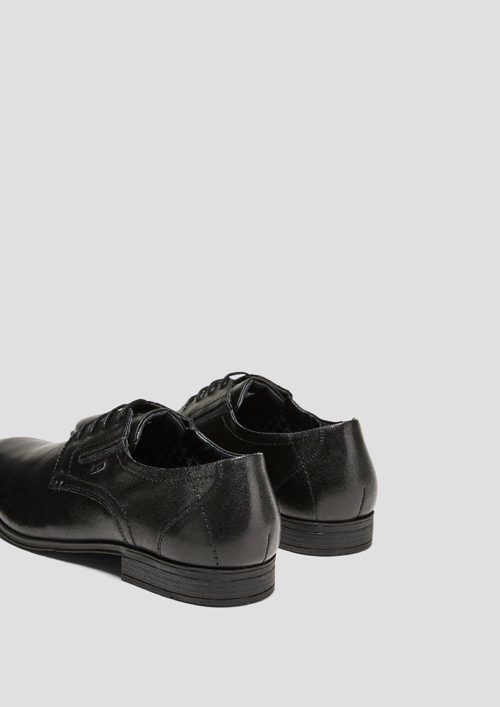 s.Oliver Echtleder-Schnürer mit Gummizug-Detail Online Shopping