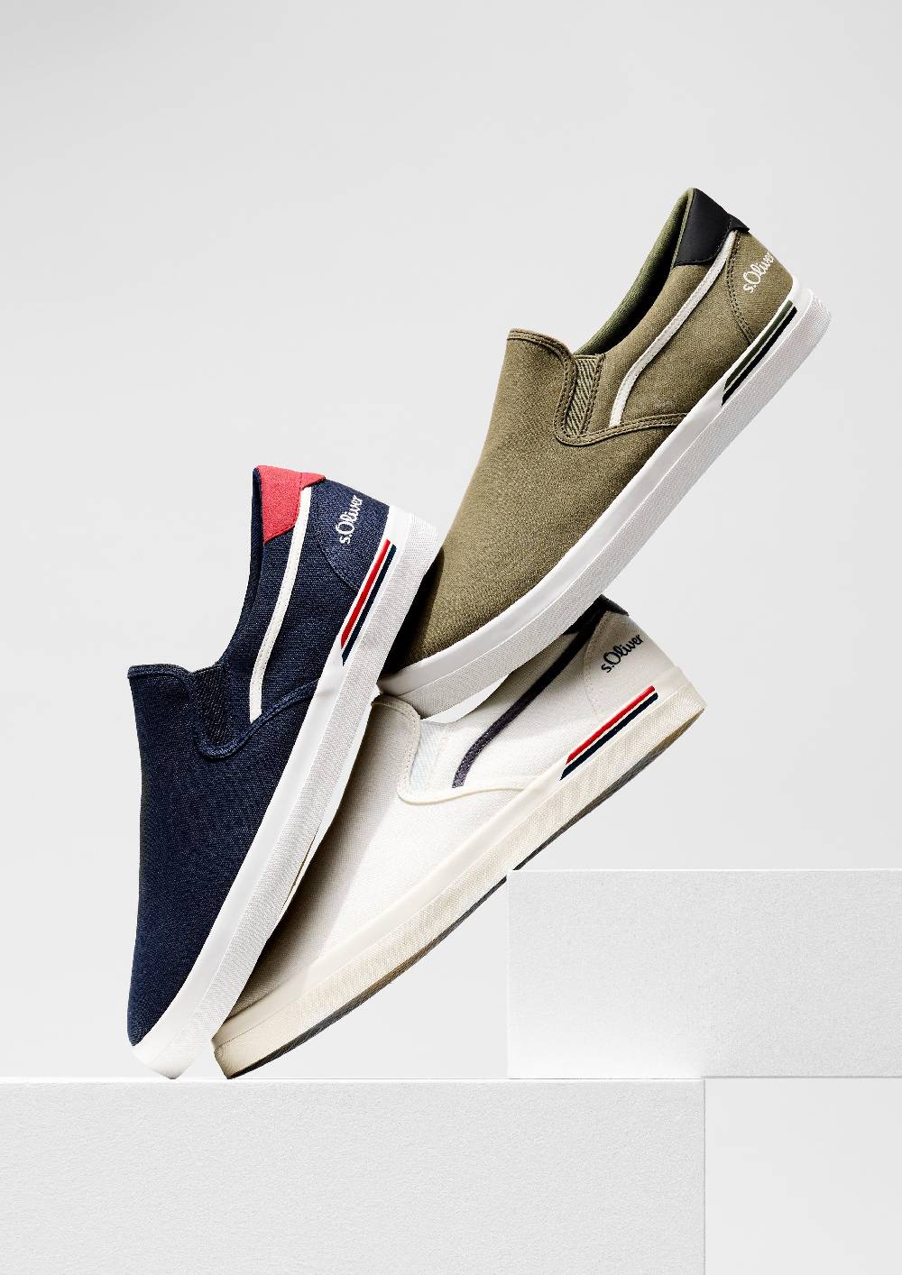 s.Oliver Textil-Slipper mit Gummisohle und Logo-Detail Zeitlich begrenztes Angebot