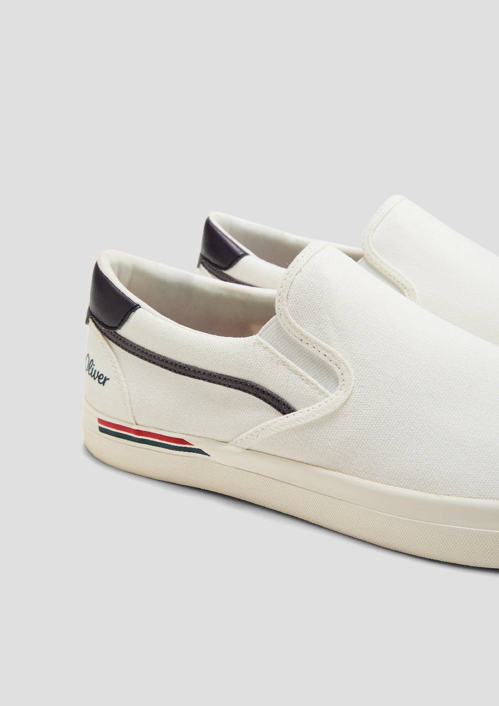 s.Oliver Textil-Slipper mit Gummisohle und Logo-Detail Exklusive Angebote