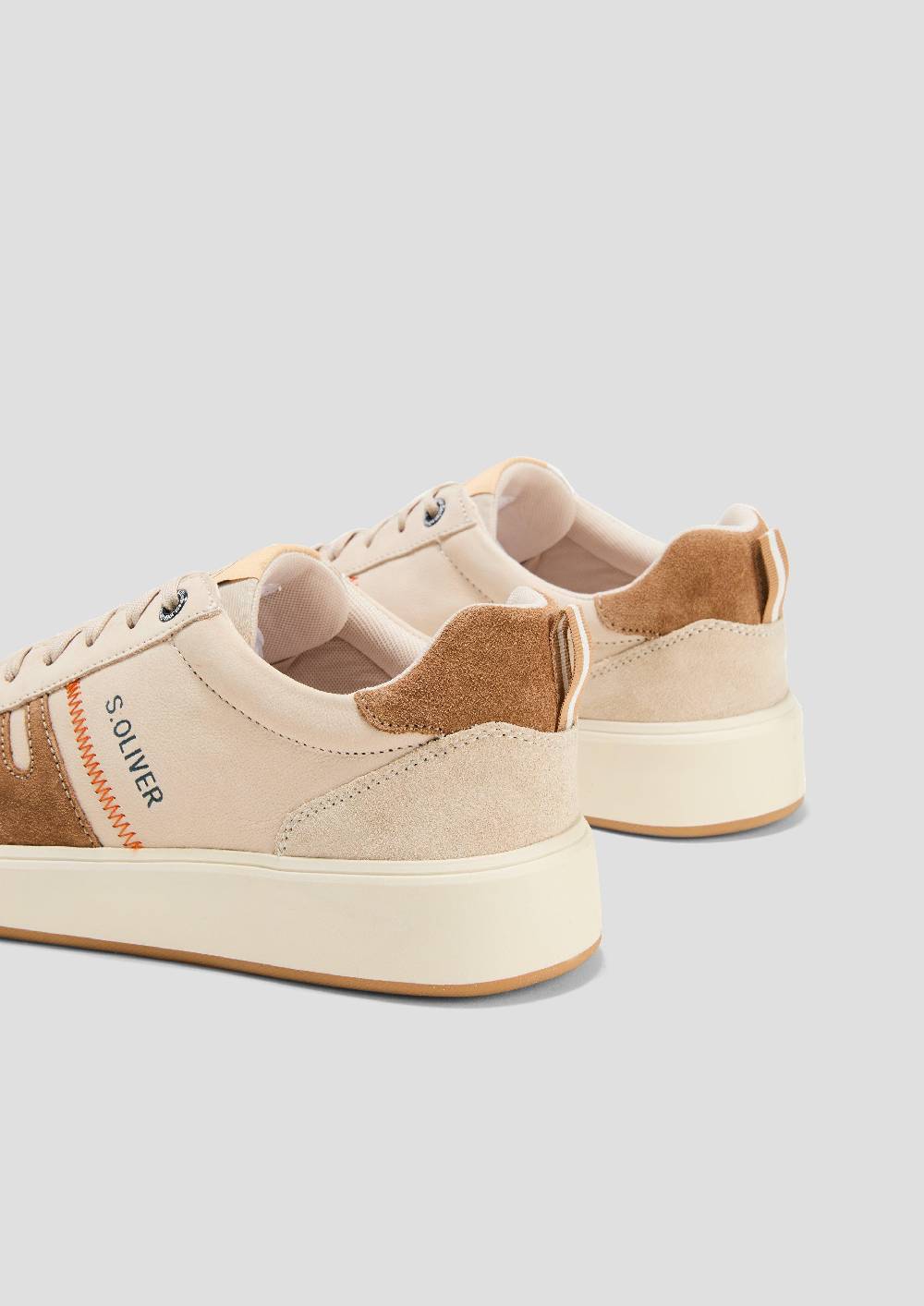 s.Oliver Sneaker aus Leder mit Logo-Detail Blitzangebot